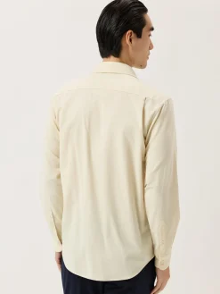 Clearance Regular Fit Baby Corduroy Shirt With Pigment-Dyed Finish Camisas Casuais
