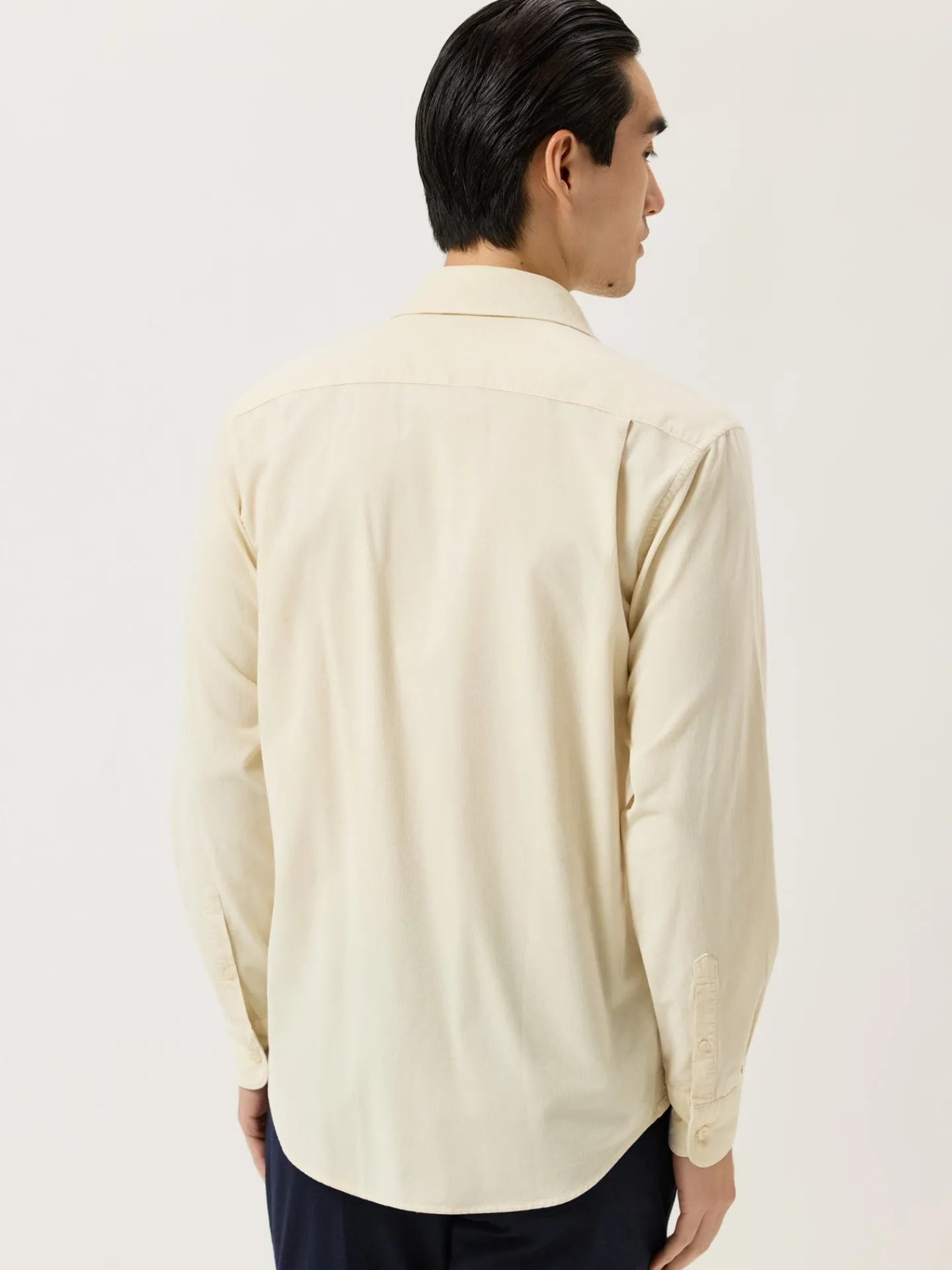 Clearance Regular Fit Baby Corduroy Shirt With Pigment-Dyed Finish Camisas Casuais