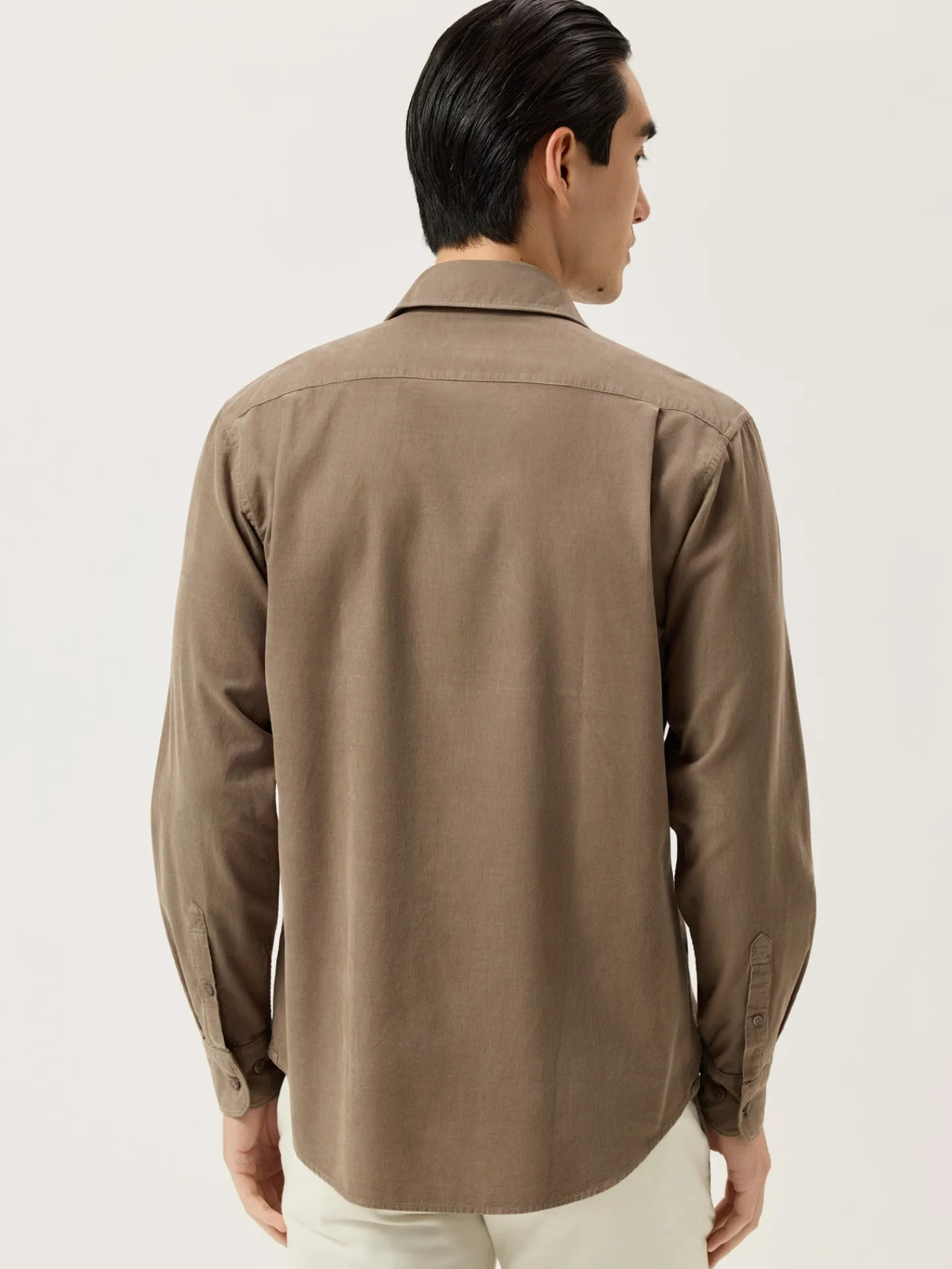Clearance Regular Fit Baby Corduroy Shirt With Pigment-Dyed Finish Camisas Casuais