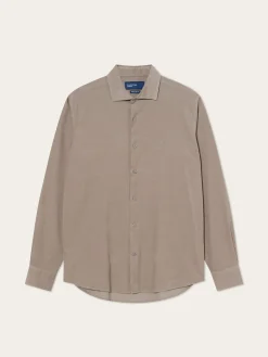 Clearance Regular Fit Baby Corduroy Shirt With Pigment-Dyed Finish Camisas Casuais