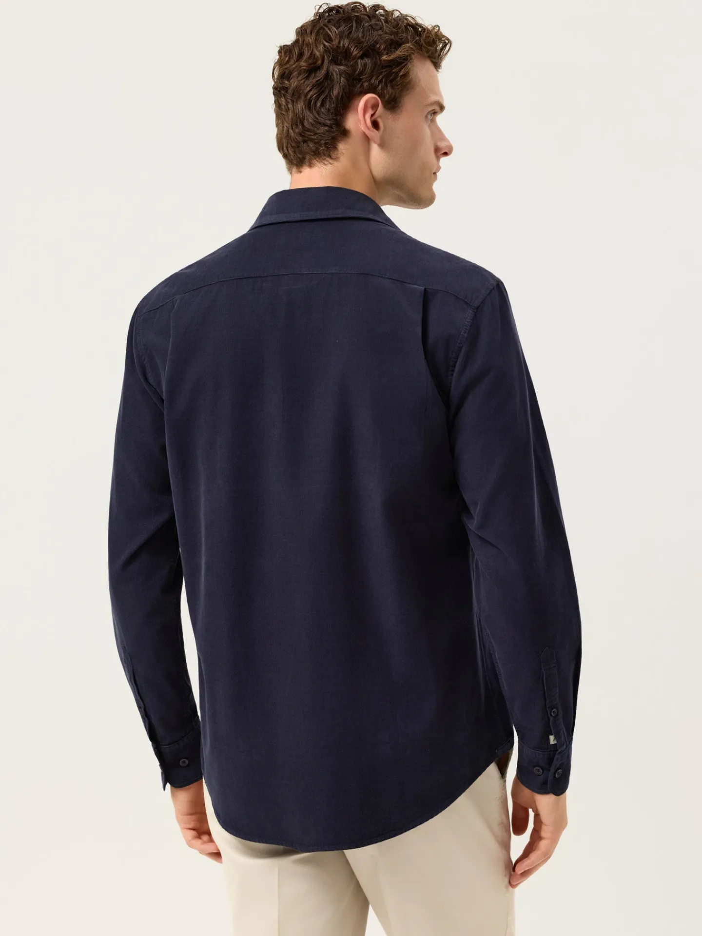 Clearance Regular Fit Baby Corduroy Shirt With Pigment-Dyed Finish Camisas Casuais