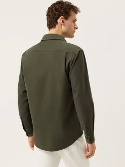 Clearance Regular Fit Baby Corduroy Shirt With Pigment-Dyed Finish Camisas Casuais