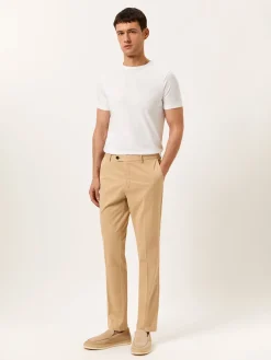 Online Regular Fit Casual Trousers in Comfort Cotton Calças Casuais|Calças Casuais