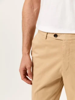 Online Regular Fit Casual Trousers in Comfort Cotton Calças Casuais|Calças Casuais