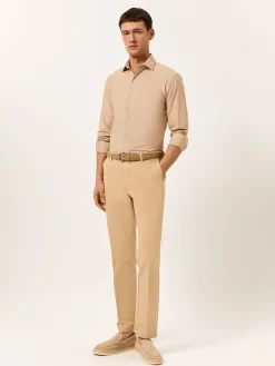 Online Regular Fit Casual Trousers in Comfort Cotton Calças Casuais|Calças Casuais