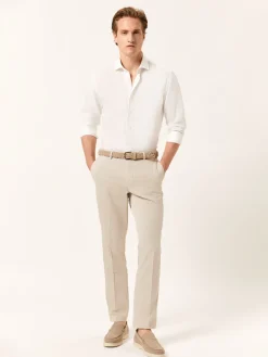 Hot Regular Fit Casual Trousers in Comfort Cotton Calças Casuais|Calças Casuais