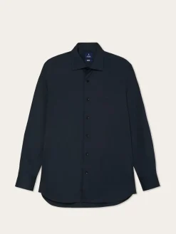 Discount Regular Fit Cotton Stretch Travel Shirt With Oxford Collar and Chest Pocket. Camisas Clássicas