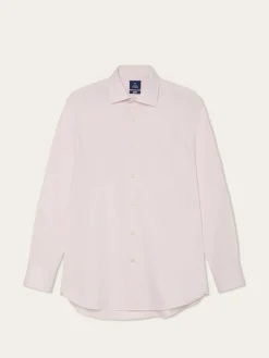 Discount Regular Fit Cotton Stretch Travel Shirt With Oxford Collar and Chest Pocket. Camisas Clássicas