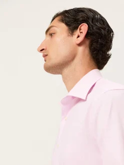 Discount Regular Fit Cotton Stretch Travel Shirt With Oxford Collar and Chest Pocket. Camisas Clássicas