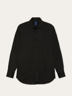 Discount Regular Fit Cotton Stretch Travel Shirt With Oxford Collar and Chest Pocket. Camisas Clássicas