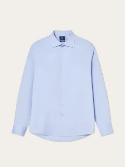 Discount Regular Fit Cotton Stretch Travel Shirt With Oxford Collar and Chest Pocket. Camisas Clássicas