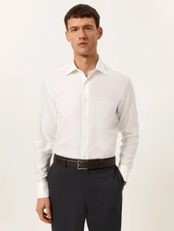 New Regular Fit Formal Oxford Shirt in 100% Cotton Camisas Clássicas|Camisas Clássicas