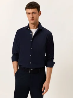 Clearance Regular Fit Garment Dye Open Oxford Shirt in Comfort Cotton Camisas Casuais|Camisas Casuais