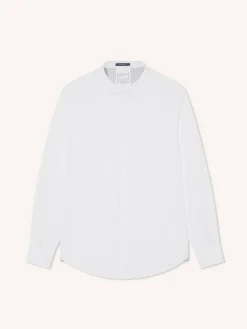 Regular Fit Garment Dye Poplin Shirt in Comfort Cotton Camisas Casuais|Camisas Casuais