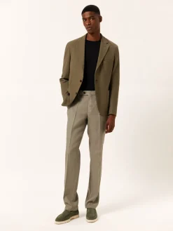 Best Regular fit Linen Casual Trousers Calças Casuais