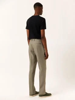 Best Regular fit Linen Casual Trousers Calças Casuais