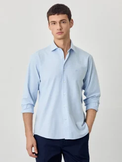 Discount Regular Fit Oxford Shirt in Comfort Cotton Camisas Casuais|Camisas Casuais