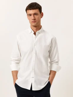 New Regular Fit Oxford Shirt in Comfort Cotton Camisas Casuais|Camisas Casuais