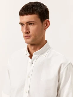 New Regular Fit Oxford Shirt in Comfort Cotton Camisas Casuais|Camisas Casuais