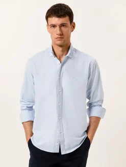 New Regular Fit Oxford Shirt in Comfort Cotton Camisas Casuais|Camisas Casuais