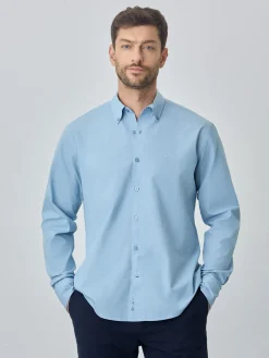 Best Regular fit poplin over dye shirt Camisas Casuais