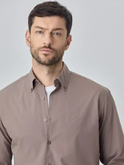 Best Regular fit poplin over dye shirt Camisas Casuais