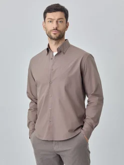 Best Regular fit poplin over dye shirt Camisas Casuais
