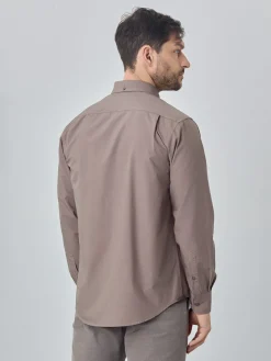 Best Regular fit poplin over dye shirt Camisas Casuais