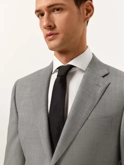 New Regular Fit Sharkskin suit in 100% Wool Fatos|Fatos