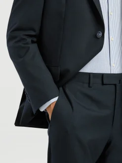 Clearance Regular Fit Sharkskin Suit in 100% Wool Fatos|Fatos