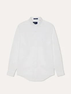 Regular Fit Shirt in 100% Linen Camisas Casuais|Camisas Casuais