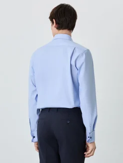 Discount Regular Fit Shirt With Oxford Collar In Cotton Blend Camisas Clássicas
