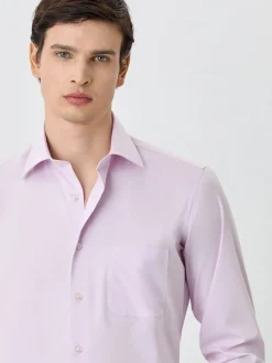 Clearance Regular Fit Shirt With Oxford Collar In Cotton Blend Camisas Clássicas