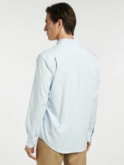 Clearance Regular Fit Striped Oxford Shirt in 100% BCI Cotton Camisas Casuais|Camisas Casuais