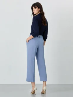 Sale Regular Fit Suit Trousers In Tencel Linen Blend MULHER Fatos|Calças De Fato