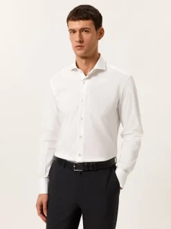 Clearance Regular Fit Travel Poplin Shirt in Comfort Cotton Camisas Clássicas|Camisas Clássicas