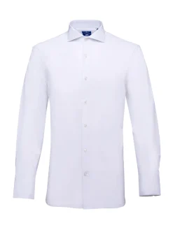 Clearance Regular Fit Travel Poplin Shirt in Comfort Cotton Camisas Clássicas|Camisas Clássicas