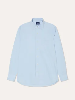 Outlet Regular Fit Travel Poplin Shirt in Comfort Cotton Camisas Clássicas|Camisas Clássicas