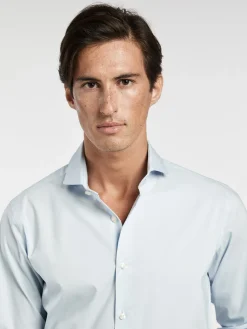 Regular Fit Travel Poplin Shirt in Comfort Cotton Camisas Clássicas|Camisas Clássicas