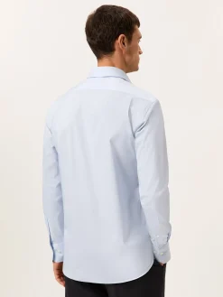 Regular Fit Travel Poplin Shirt in Comfort Cotton Camisas Clássicas|Camisas Clássicas