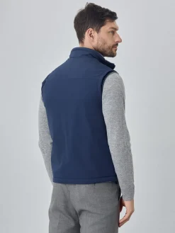 Outlet Reversible Vest With Distinct Fabrics On Each Side Coletes