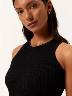 Discount Ribbed Tank Top In Viscose & Nylon Blend MULHER Tops