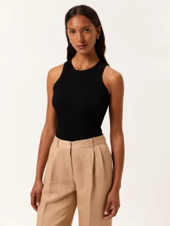 Discount Ribbed Tank Top In Viscose & Nylon Blend MULHER Tops