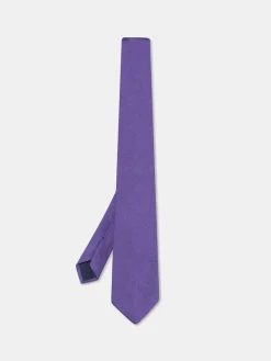 Discount Semi Plain Tie 100% Silk 8cm Gravatas