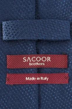 Outlet Semi Plain Tie 100% Silk 8cm Gravatas