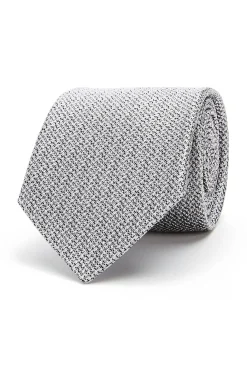 Online Semi Plain Tie 100% Silk 8cm Gravatas