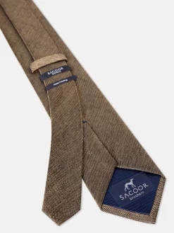New Semi Plain Tie 100% Silk 7,5cm Gravatas