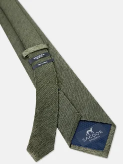 New Semi Plain Tie 100% Silk 7,5cm Gravatas