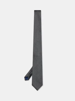 Sale Semi Plain Tie 100% Silk 7,5cm Gravatas