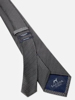 Sale Semi Plain Tie 100% Silk 7,5cm Gravatas